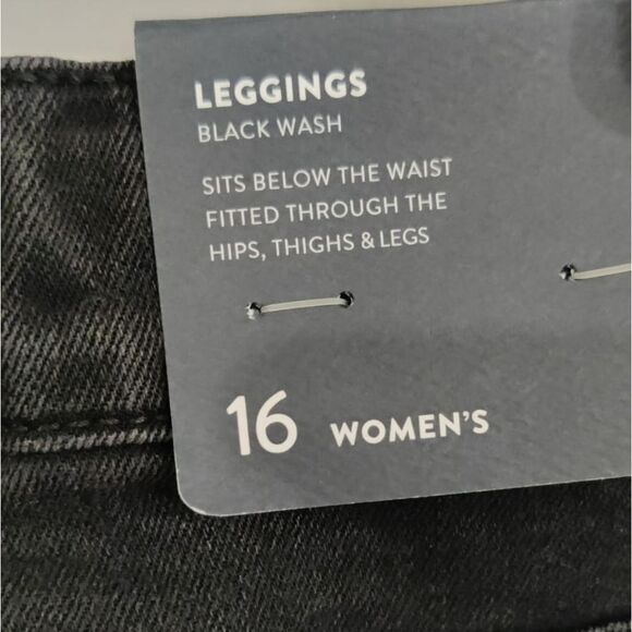NWT J. Jill Black Wash Leggings Size 16W - Picture 5 of 8